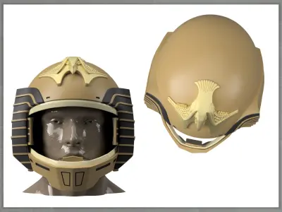 Colonial Warrior Viper Helmet Battlestar Galactica 3D print model