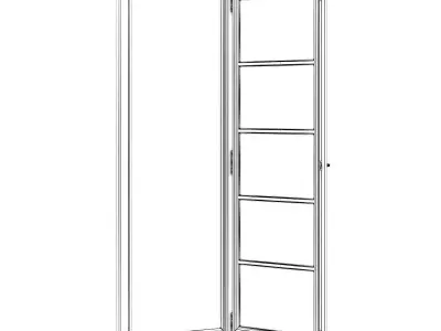 Plastic Window 900mm x 2400mm 3D model