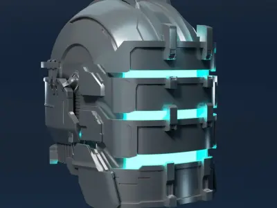 Dead Space Remake 2023 - Helmet Isaac Clarke - exact replica 3D print model