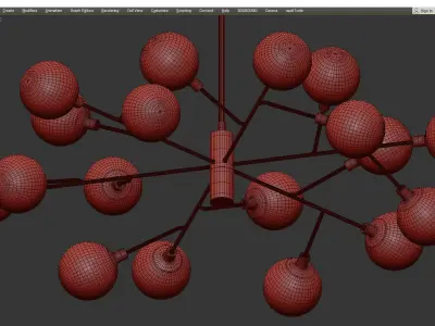 Four Hands Pellman Chandelier Low-poly 3D model