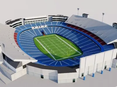 New Era Field - New York Low-poly 3D model