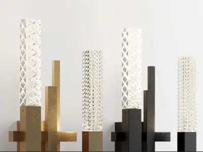 contardi mikado chandelier wall light Low-poly 3D model
