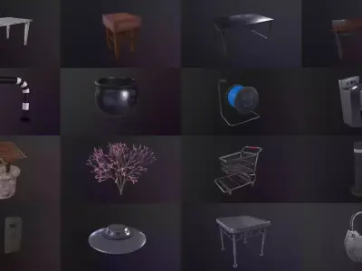 Ultimate 3D Asset Collection 110 Models Part 2 3D Model Pack
