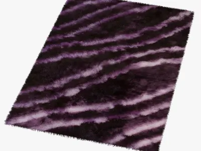 Carpet Rainbow Purple 3D model