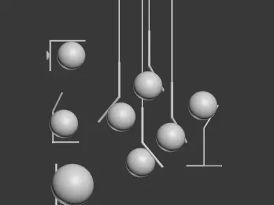 Flos IC Lights set of 5 Lights 3D model