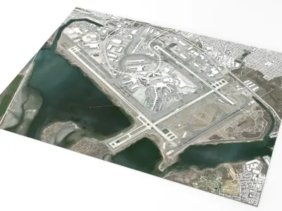 John F Kennedy International Airport 3D model