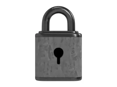 padlock 3D model