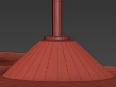 Hans Agne Jakobsson Silk Fringe Pendant Lamp 3D model