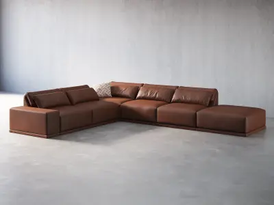 Grand Angle 11a Corner Sofa Composition 3D model
