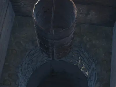 Well - Slav Architecture Low-poly 3D model