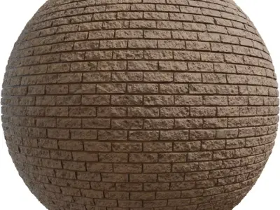 Textured Sandstone Slim Bricks PBR Texture  Texture