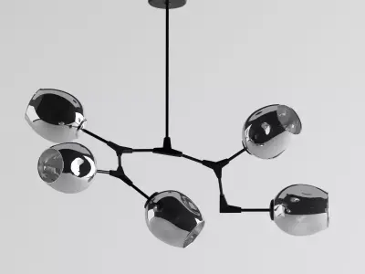 Ceiling chandelier Kink Light Low-poly 3D model