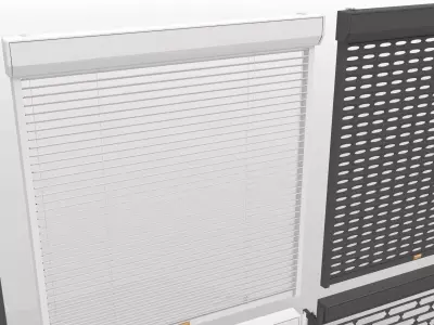 Metal Door Roller Shutter 3D model