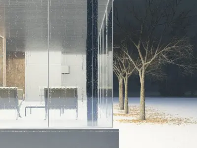 Mies Van der Rohe - Modern House 3D model