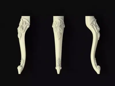 leg High quality 3d models for processing on a cnc machine 3D model 3