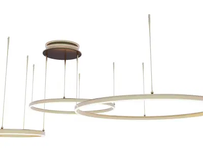 The Rings chandelier 3D model