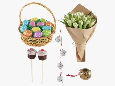  Easter Day Decor Set 