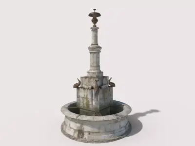 Ancient Public Fountain 3D model