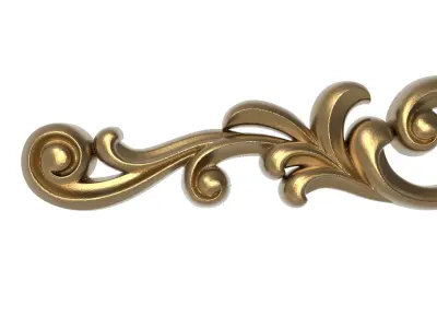 decorative pattern ready for 3D printing 3D model