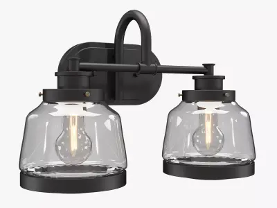 Judson 2-Light Bath Vanity Wall Light 3D model