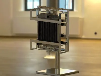 Efficient Tank Soldering Jig for Radiator Precision Low-poly 3D model