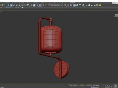 Cyan Design Isotope Wall Sconce Low-poly 3D model