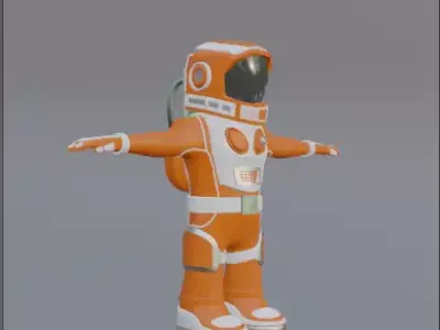Astronaut Character 3D model