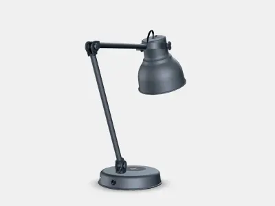 HEKTAR HECTAR Work lamp with wireless charging function Low-poly 3D model