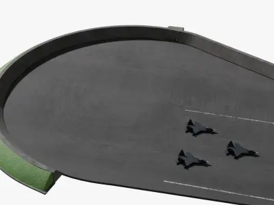  Fifth Generation FC-31 Jet On Airstrip 