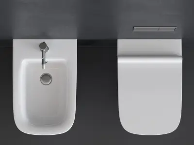 Ceramica Catalano Green Wall-hung WC Low-poly 3D model