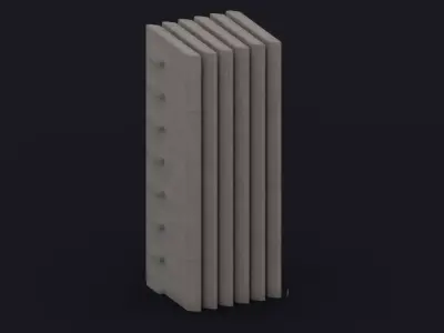 Brutalist Vent Grille 18 Low-poly 3D model