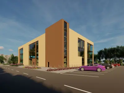 Liblary Low-poly 3D model