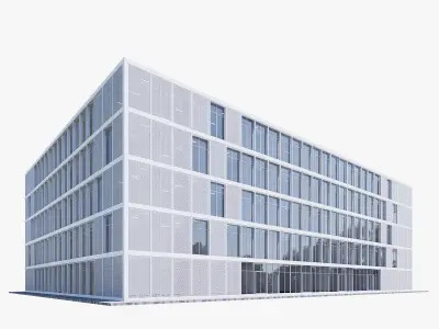 Building office Low-poly 3D model