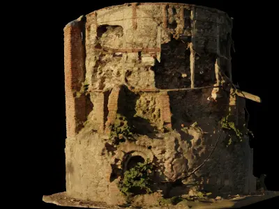 Tower ruin 3D model