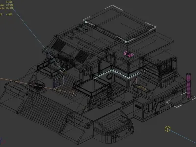 Future World - Market 03 3D model