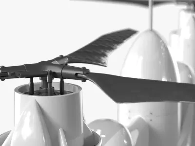  Sikorsky Rotor Blown Wing UAS Drone White 