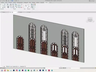 Classic Door Revit Family 3D model