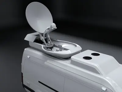  TV Broadcast Satellite Van PBR 