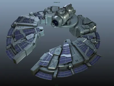 Sci-Fi Space Ship 3D model
