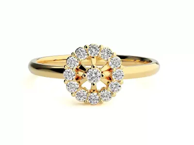 Women ring 3D print model 146