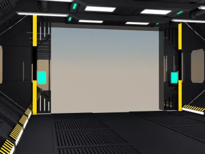 Sci Fi Interior 3D model