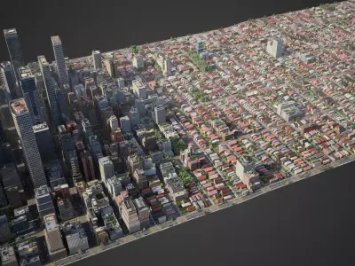 Realistic City R6 3D model