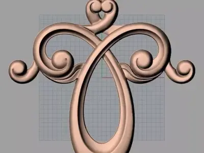 CNC 3D relief design STL format file used for artcam aspire E740 3D model