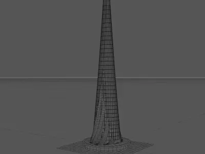 Modern skyscraper 3D model purchase