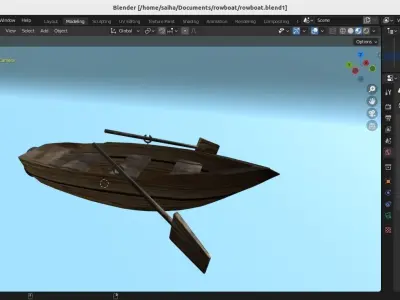 Row Boat 3D model order