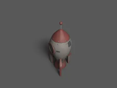 SpaceShips Low-poly 3D model