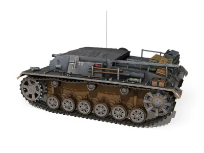 StuG III - Ausf B - StuG Abt 191 3D model