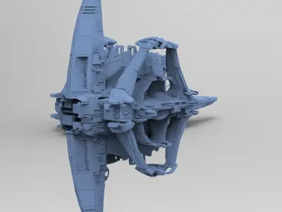 Dark Terra Former ship 2 3D model