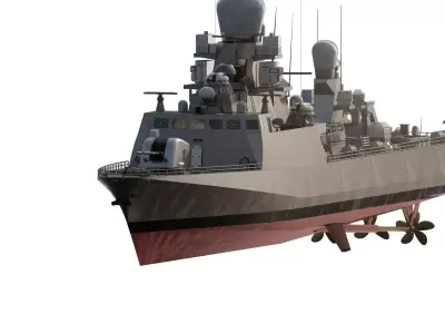 Modern Navy Corvette 3D model