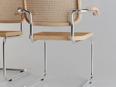 CESCA ARMCHAIR Low-poly 3D model